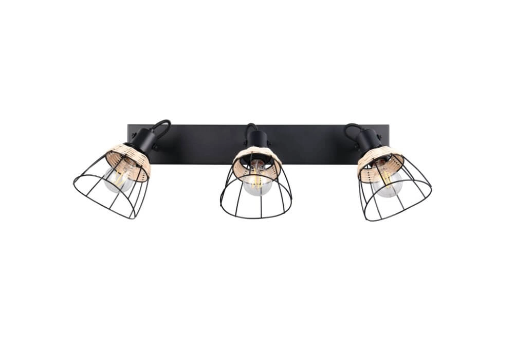 Black ceiling lamp Jerome Design 4-light Trio 4017807637717