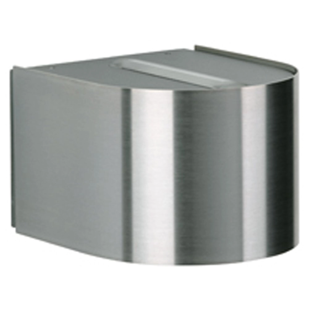 Stainless steel wall lamp Silvrado wide small