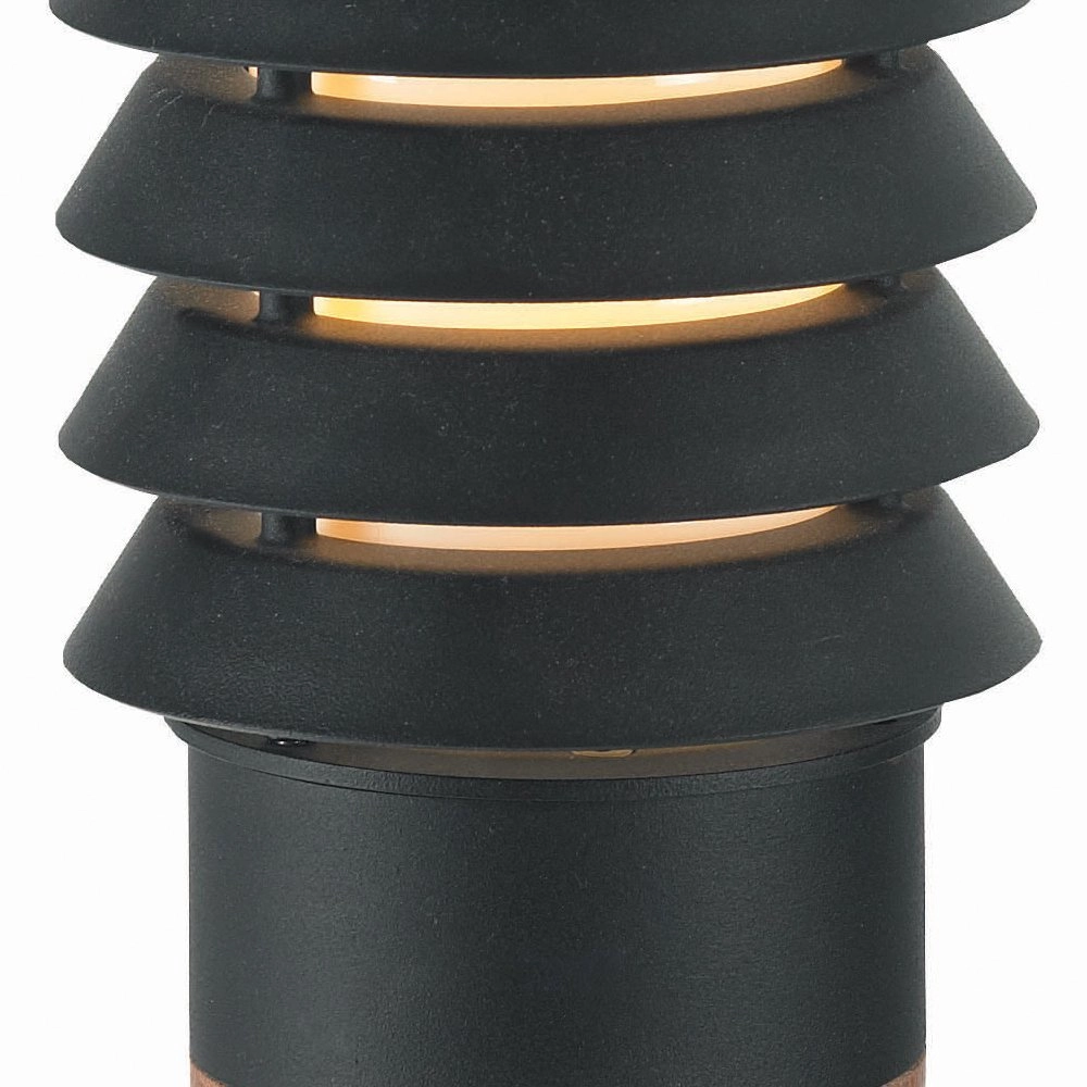 Rural terrace lamp Selhalm 49cm black with wood Franssen 7042891450666