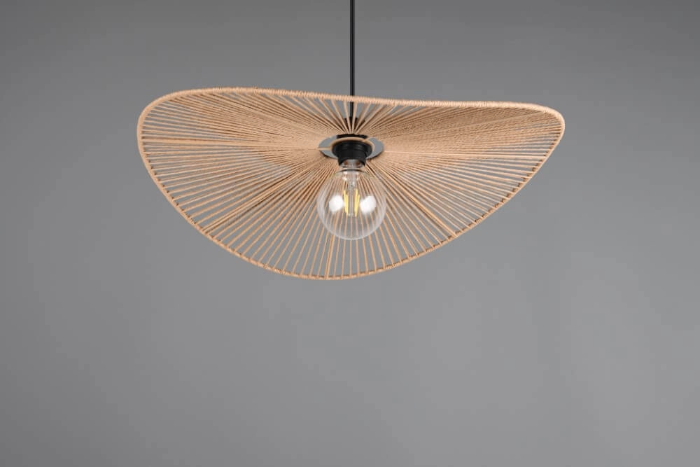 Japandi pendant lamp Laurine Ø 58cm Trio 4017807637625