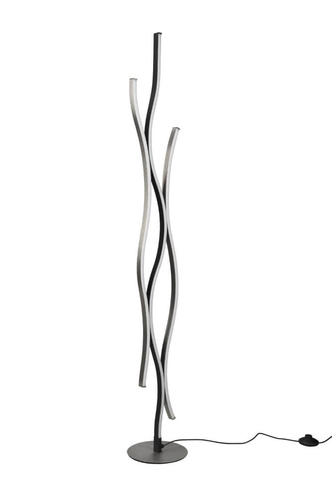 Floor lamp Blaze black with metal Trio 4017807540413