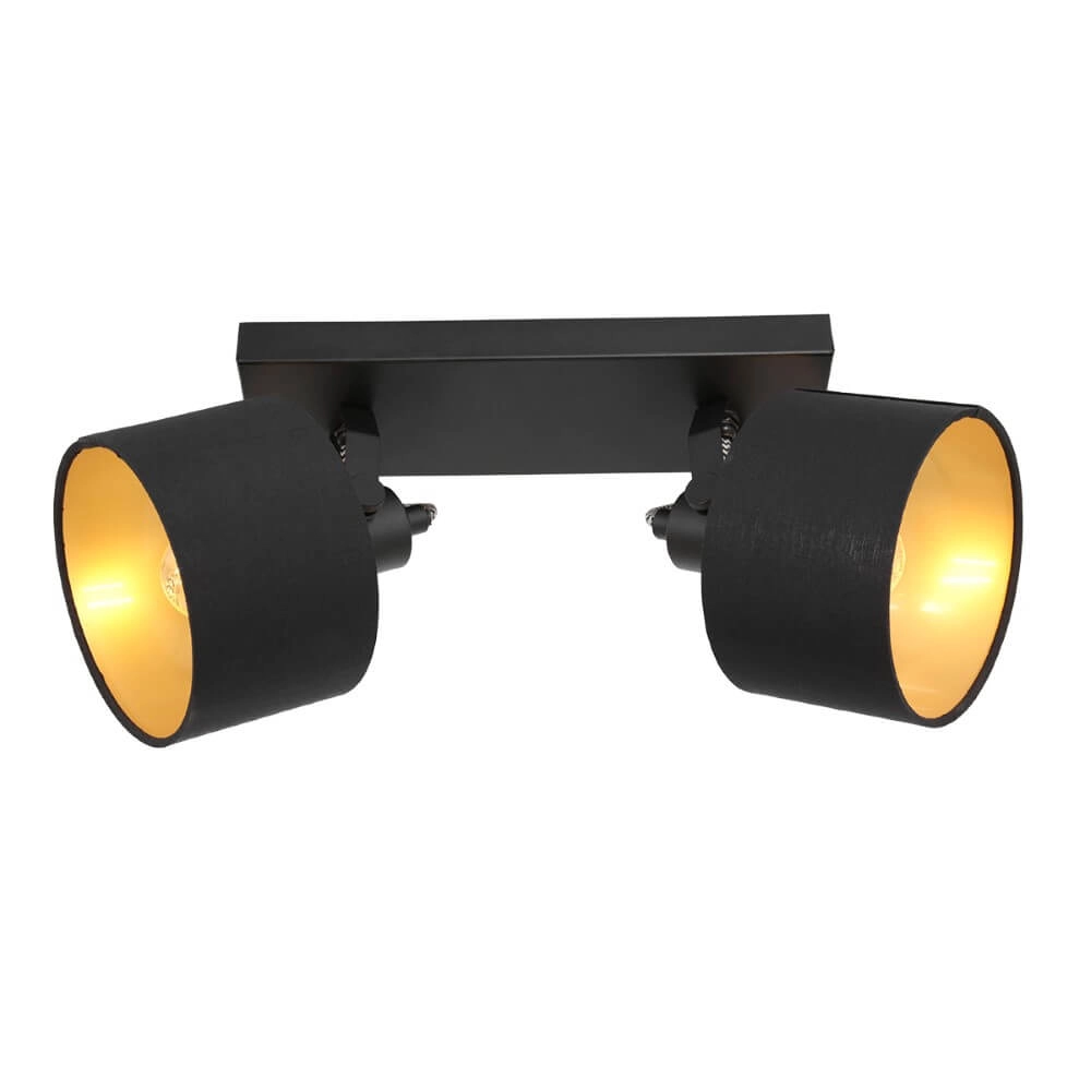 Black ceiling lamp Ornoir 2-light Steinhauer 8712746151411