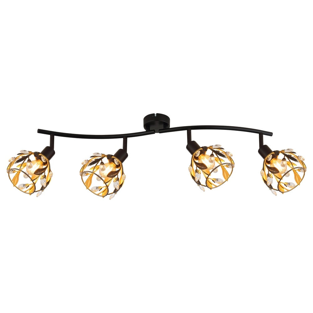 Country ceiling lamp Mika Black Globo 9007371528295