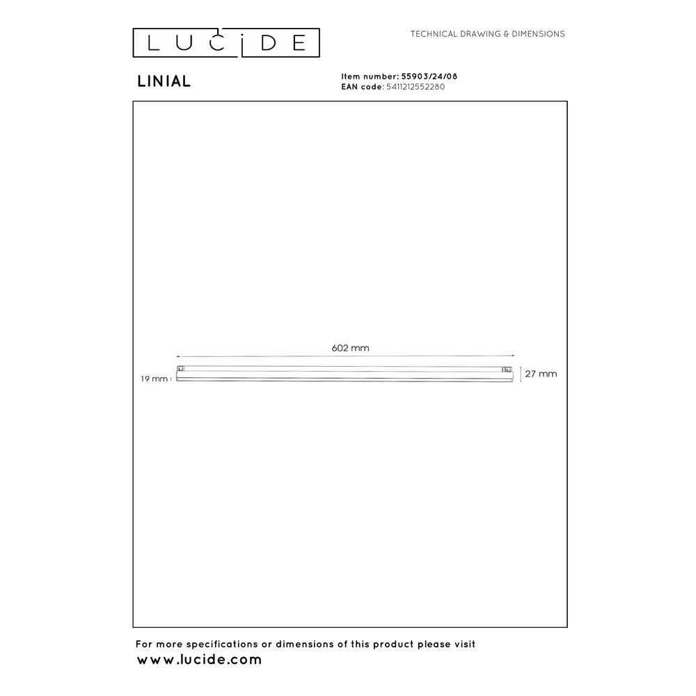 1-fase railspot Linial Glyxx mat zwart chroom Premium by Lucide 5411212552280