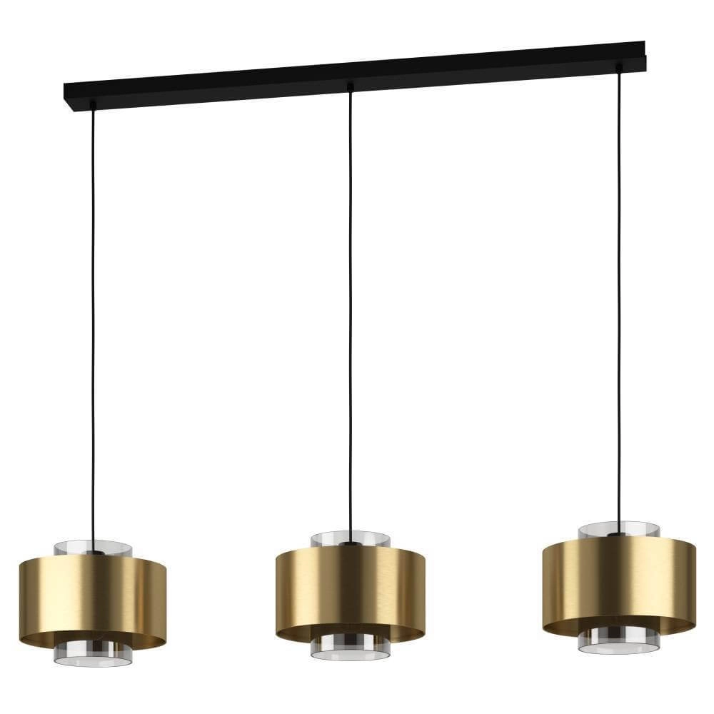 Gold dining room lamp Duglia 128cm