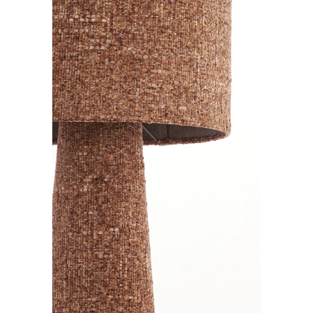 Floor lamp Micky Ø 38cm - bouclé - burgundy Light & Living 8717807834203