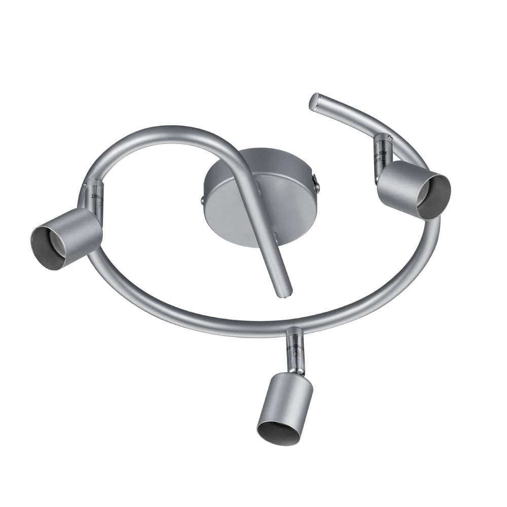 Ceiling spot Paris GU10 3-light titanium gray