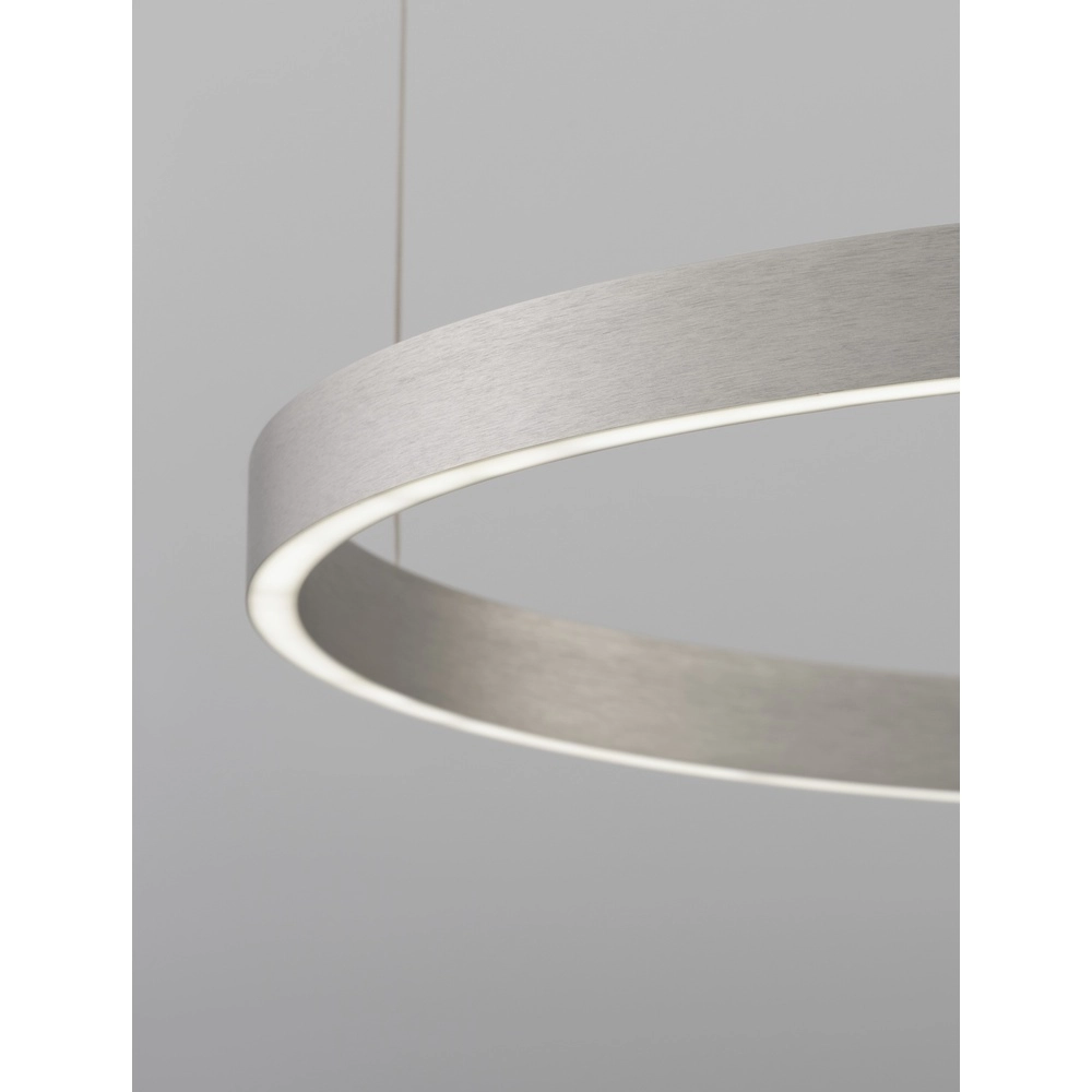 Design pendant lamp Elowen silver grey Ø 80cm Lyora 5212017439116