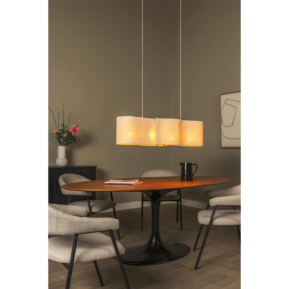 Organic Pendant Lamp Chantal 4-light beige Lucide 5411212510105