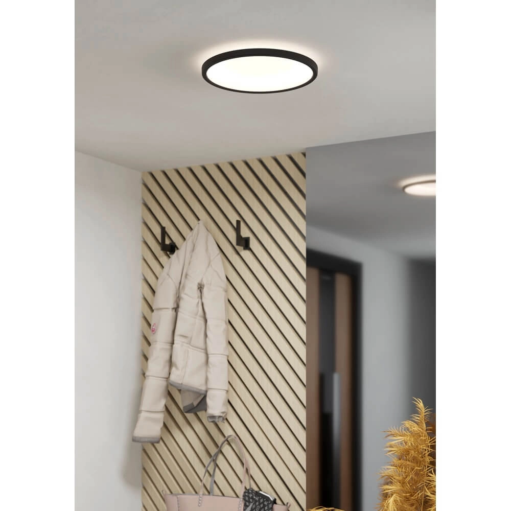 Ceiling light Minerario black Ø 30cm Eglo 9008606313563