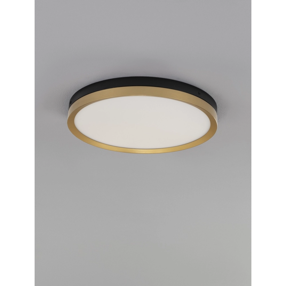 Ceiling light Cantria black with gold Ø 40cm
