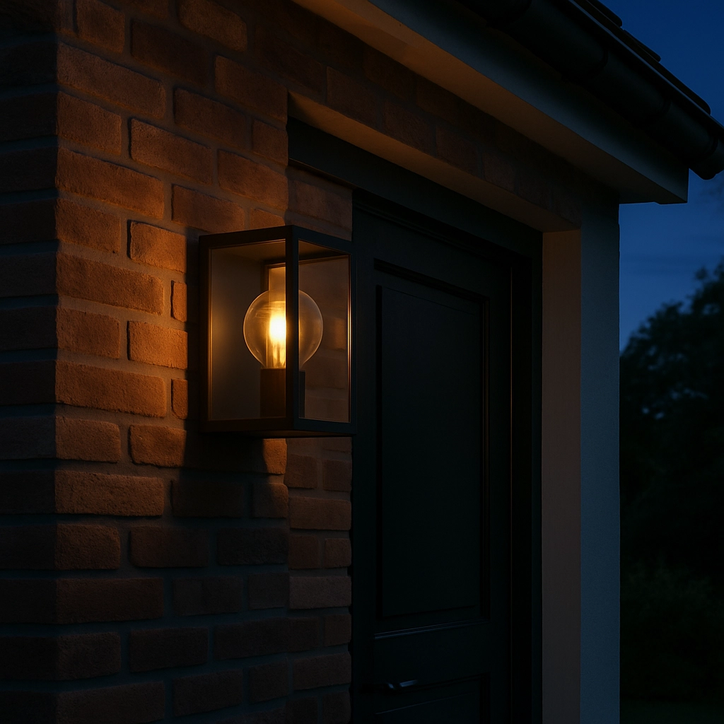 Black outdoor lamp Norway Lyora 8716803509405