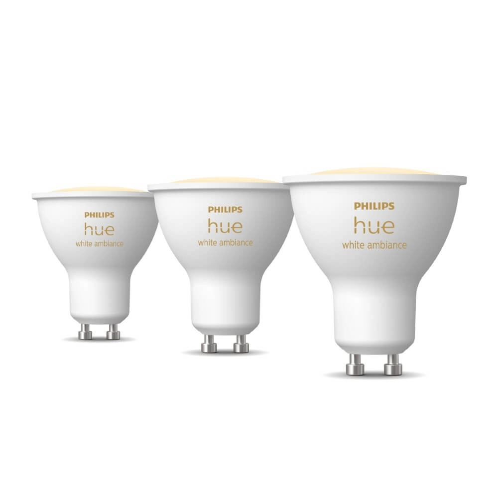 Light source Hue GU10 - 4,2W - White Ambiance set of 3 Philips 8720169230095