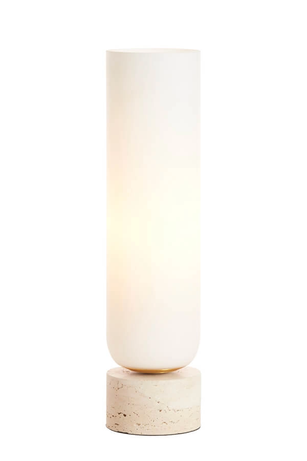 White table lamp Rylano 47cm