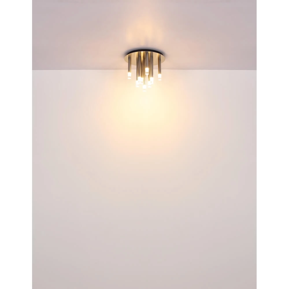 Design pendant lamp Ryan 9-light nickel Globo 9007371478057