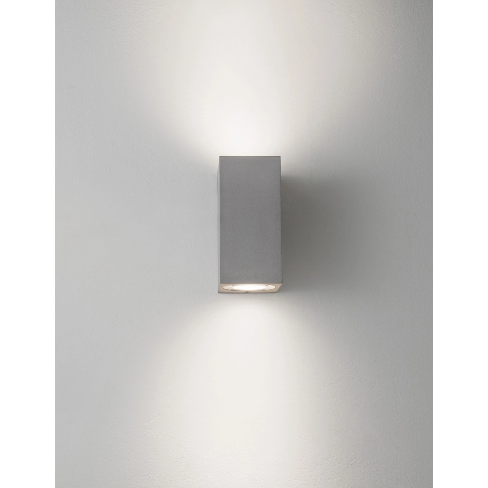 Square spotlight Fuento concrete grey 18cm