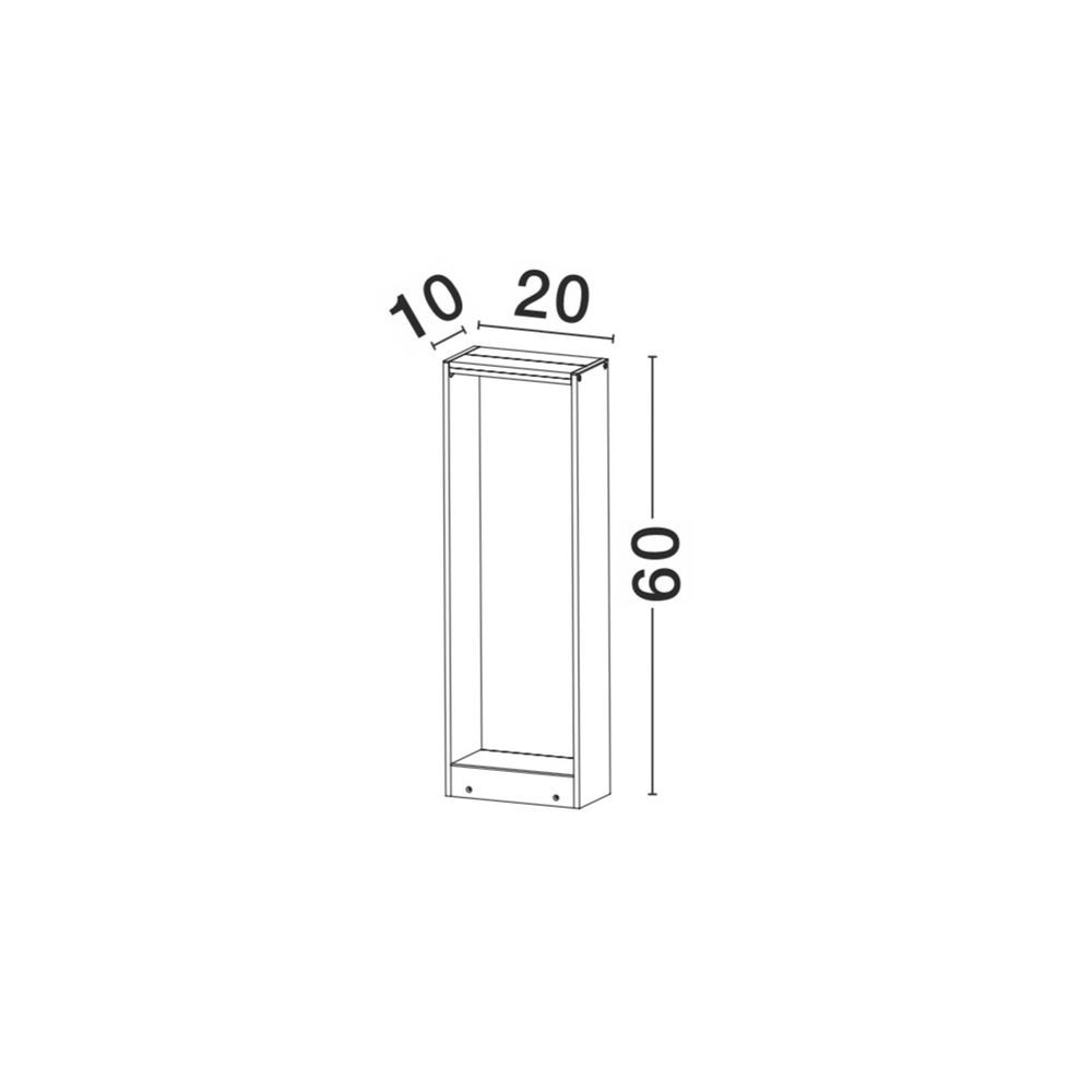 Directional garden lamp Twin grey Lyora 5212017408815