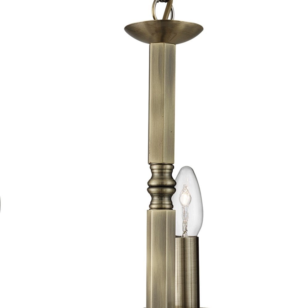 Rural chandelier Richmond 5-light 52cm antique bronze Searchlight 5053423056449