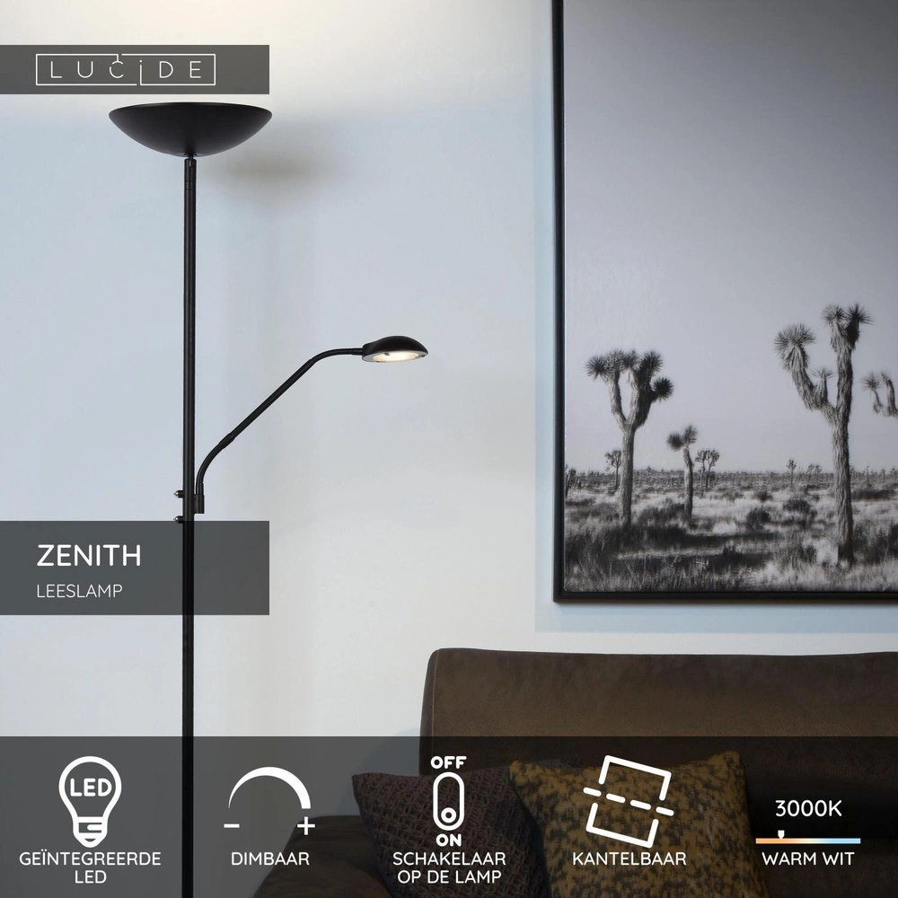 Reading lamp Zenith white Lucide 5411212193896