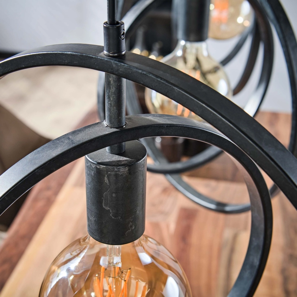 Dining table pendant lamp Turn 3L - Ø 40cm - charcoal Lyora 8716803513167