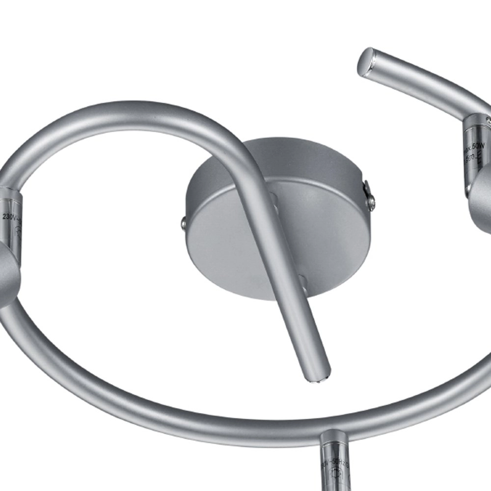 Ceiling spot Paris GU10 3-light titanium gray Trio 4017807350760