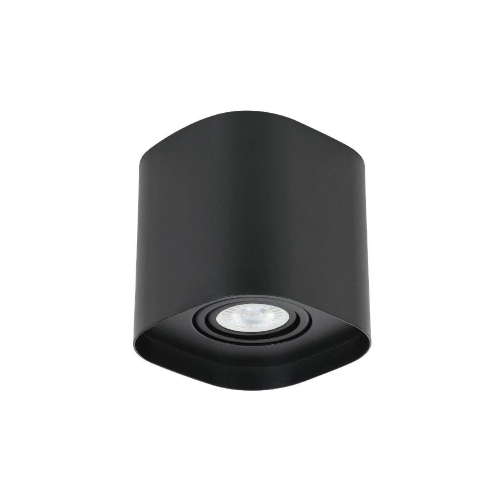 Black surface-mounted spotlight Arenzano ankle