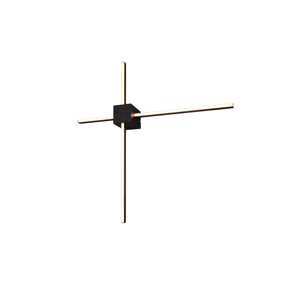Modern wall lamp Cassino black 67.5cm Trio 4017807683202