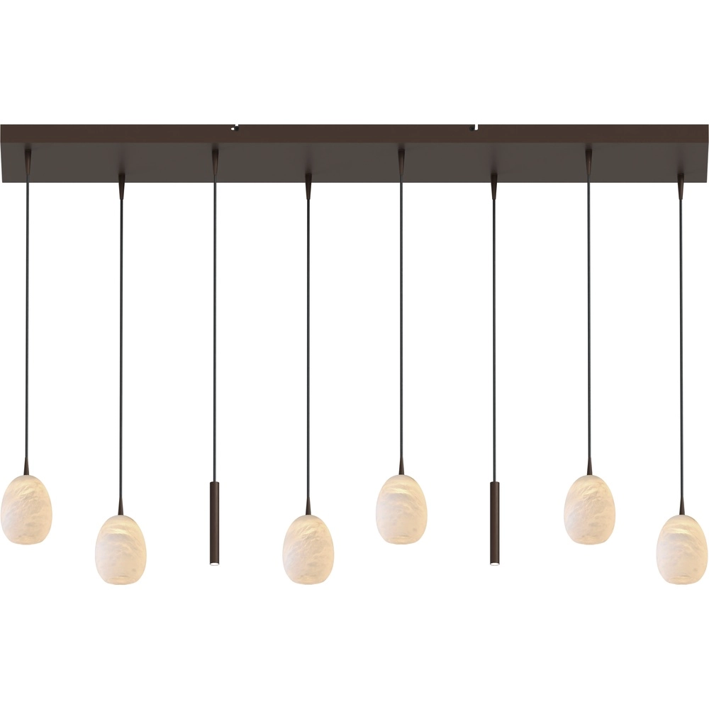 Design pendant lamp Alta 8-light cocoa
