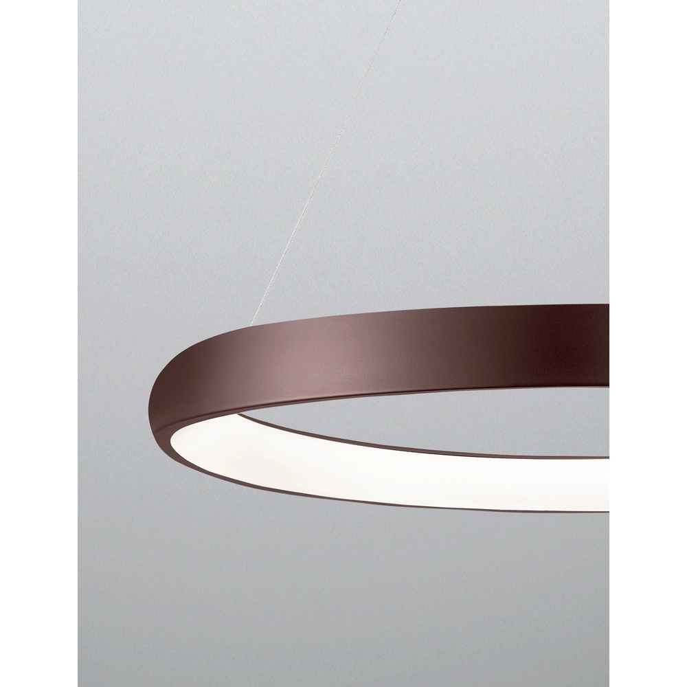 Design pendant lamp Albi coffee brown Ø 61cm Lyora 5212017414885