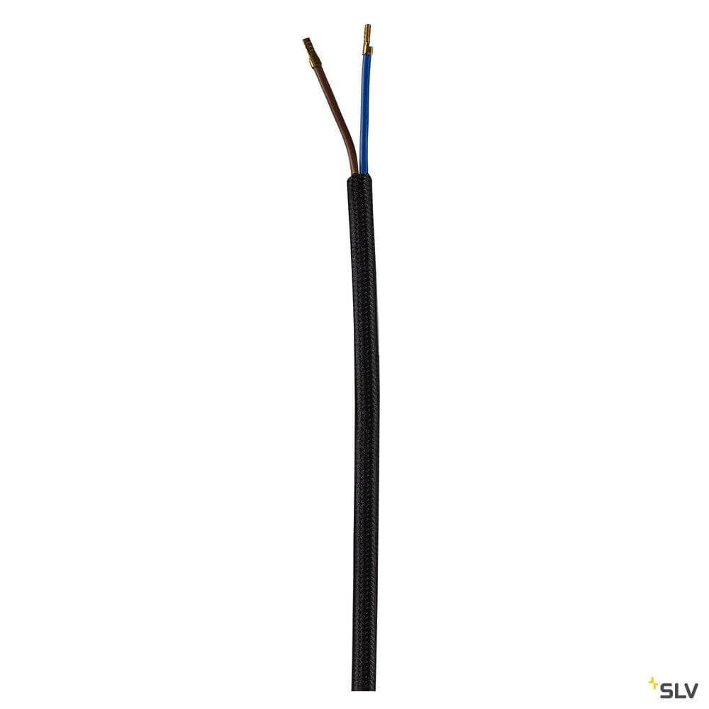 Glass pendant lamp Para Cone black with smoke glass SLV 4024163262385