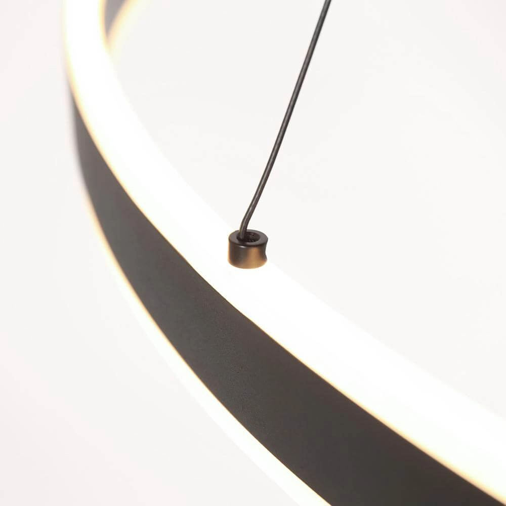 Design pendant lamp Ringlux black Ø 100cm Steinhauer 8712746171686