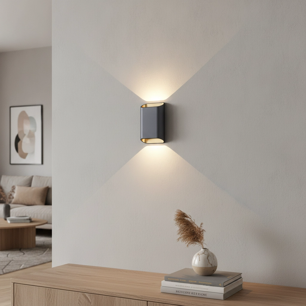 Wall lamp Diaz S Black with gold