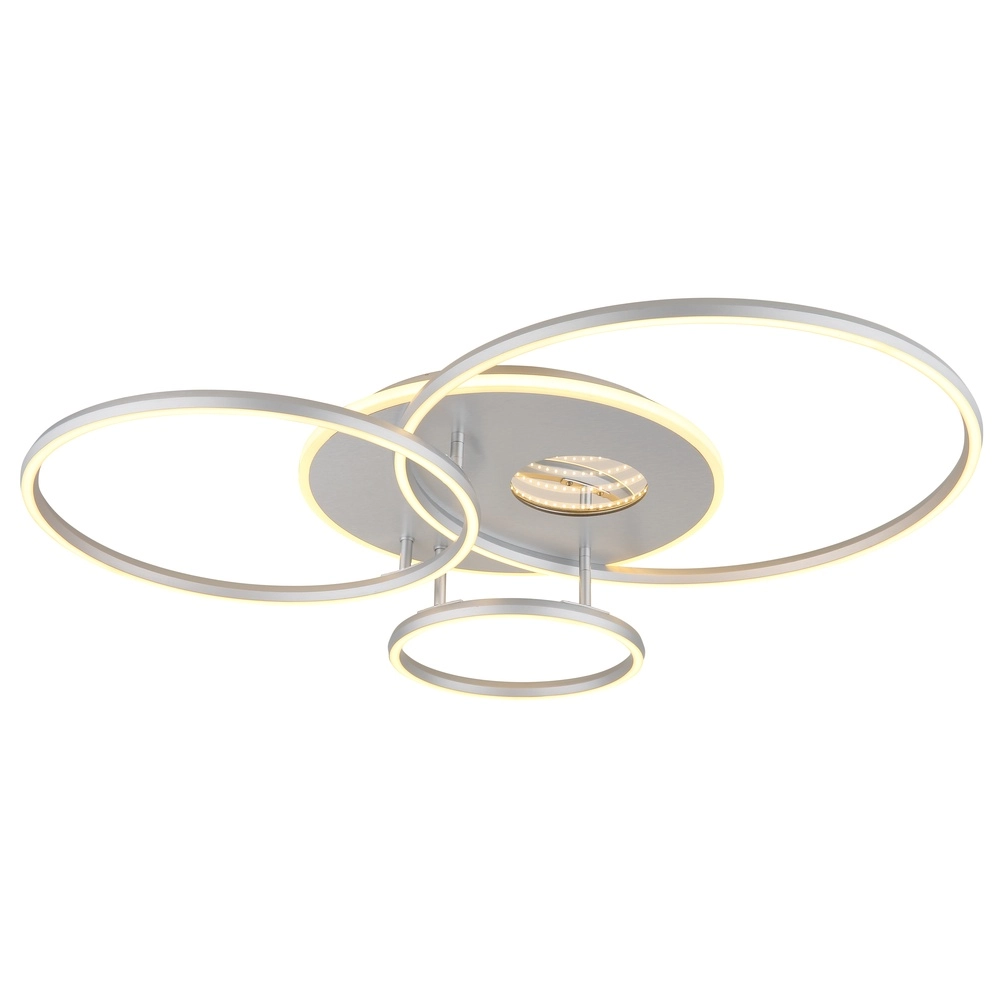 Modern ceiling lamp Invertina silver grey 90cm Globo 9007371575404