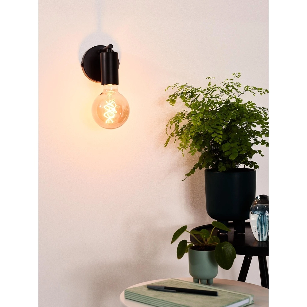 Wall light Leanne Black Lucide 5411212211088