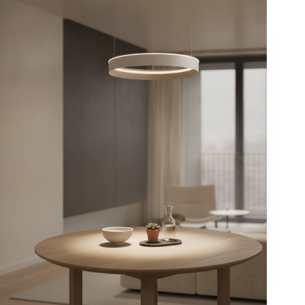Modern pendant lamp Olivia sand brown Ø 78cm