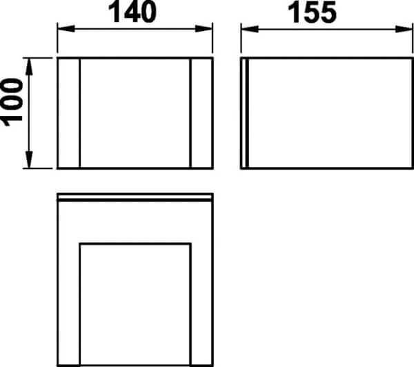 Led wall lamp Padestal white Albert 4007235803327