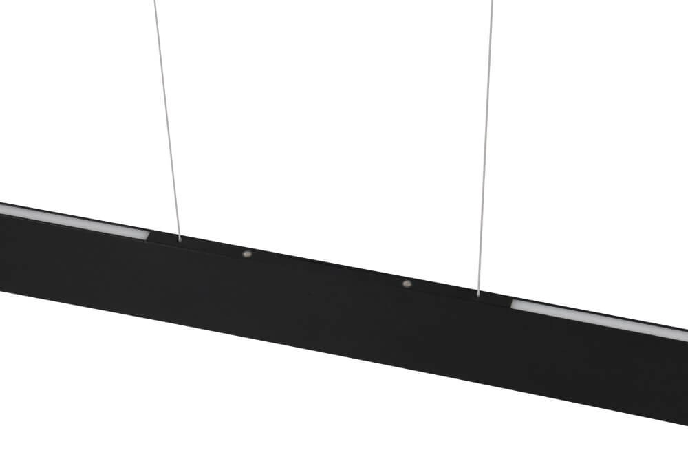 Led Office Pendant Light Galway 150cm - black Trio 4017807616668