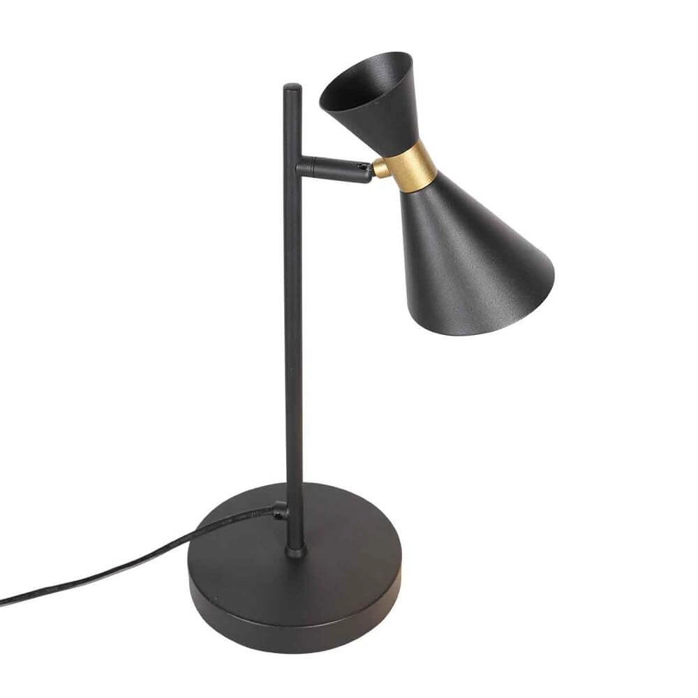 Design table lamp Preto black with gold Steinhauer 8712746176308