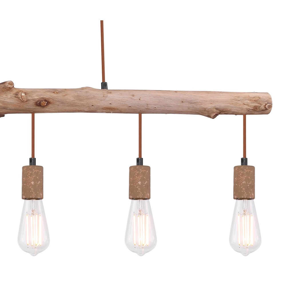 Dining room pendant lamp Jakob rust brown Globo 9007371389636