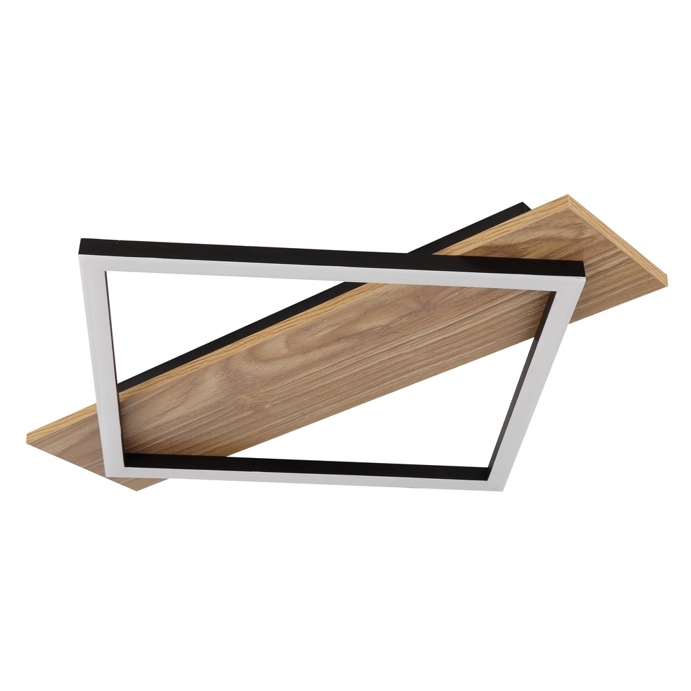 Ceiling lamp Beatrix I black with wood Globo 9007371465392
