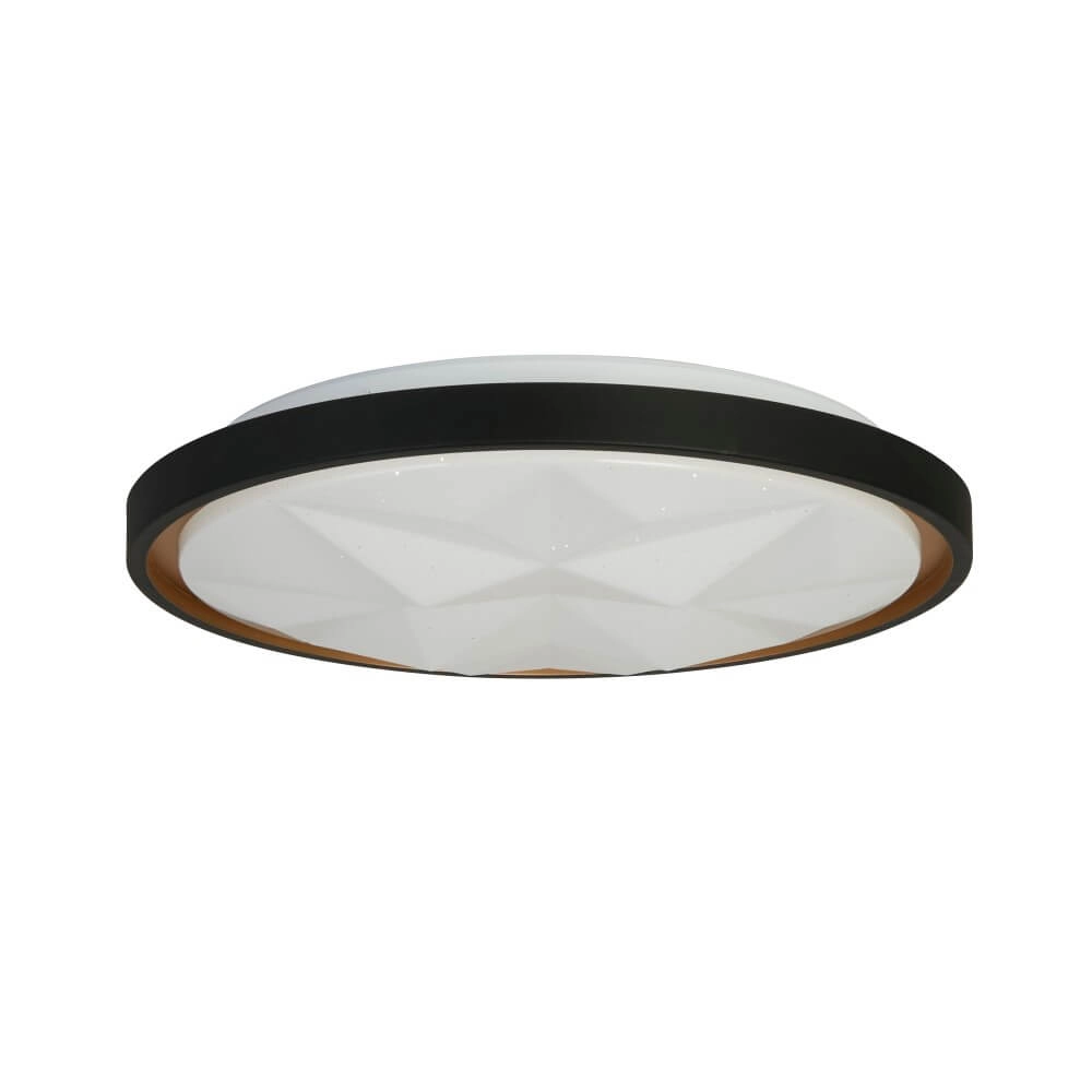 Ceiling light Satellite Black with star effect Searchlight 5053423273228