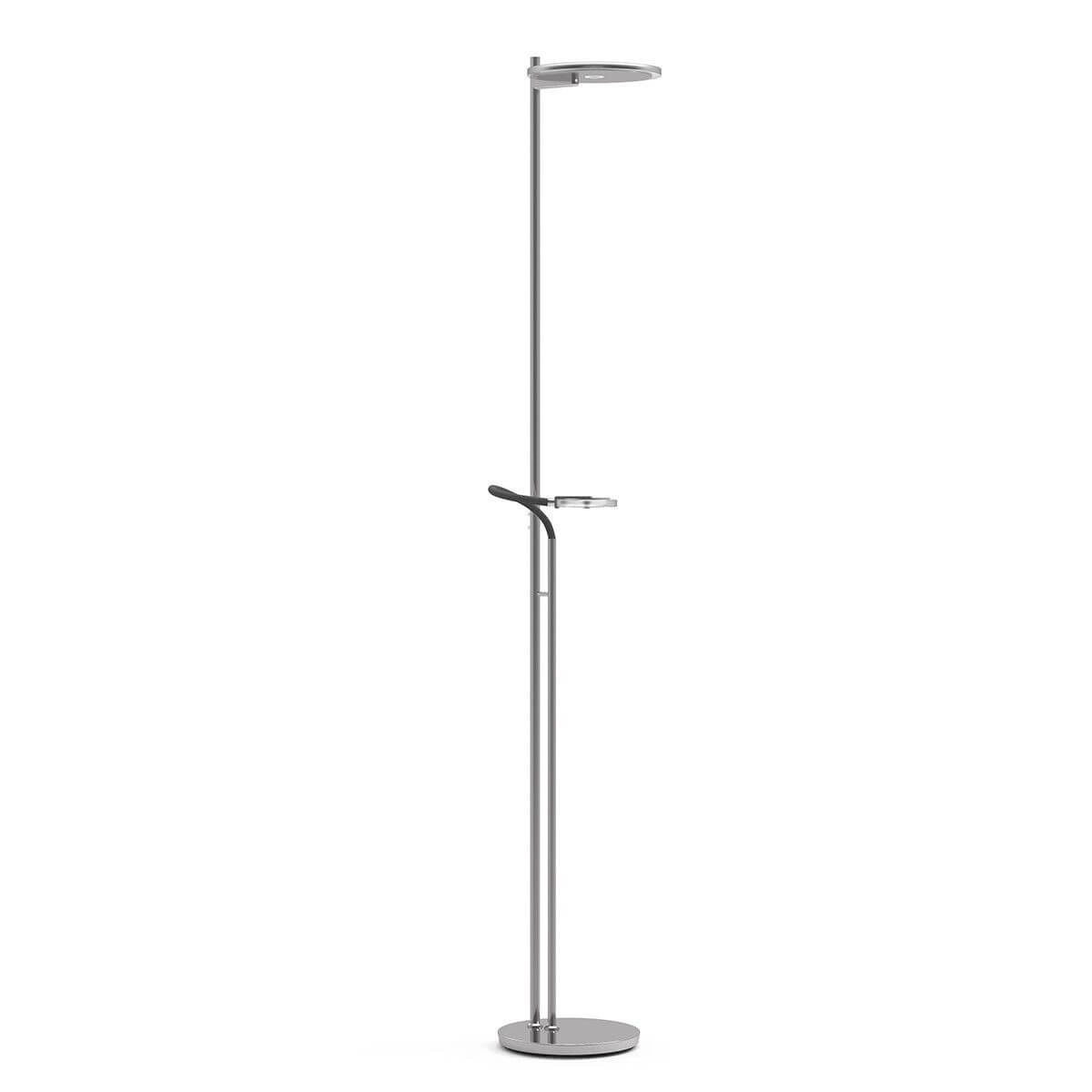 LED reading lamp 2-light Turound 40w - 2200-4000K - 187cm stainless steel clear glass