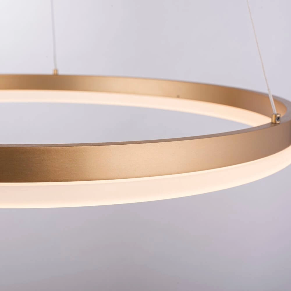 Modern pendant lamp Titus Ø 60cm antique brass Paul Neuhaus 4012248362853