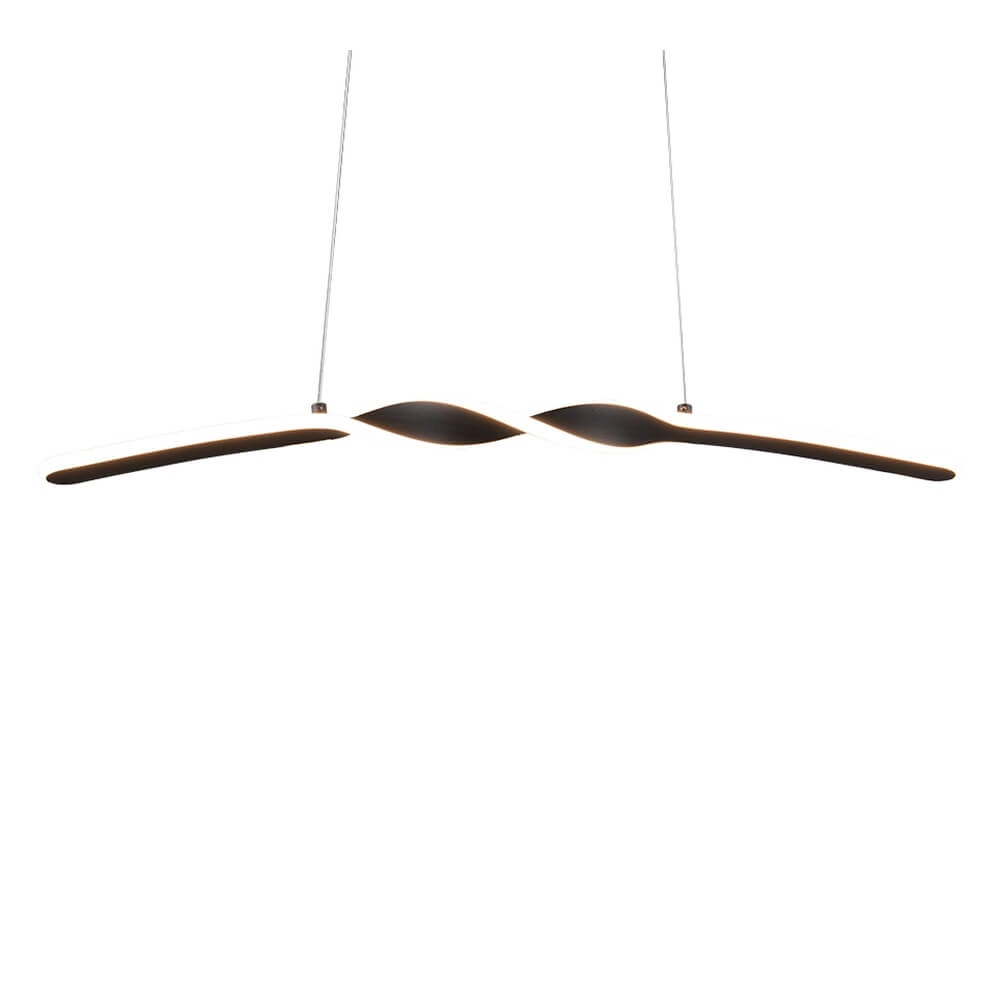 Design pendant lamp Ginko black Trio 4017807642414