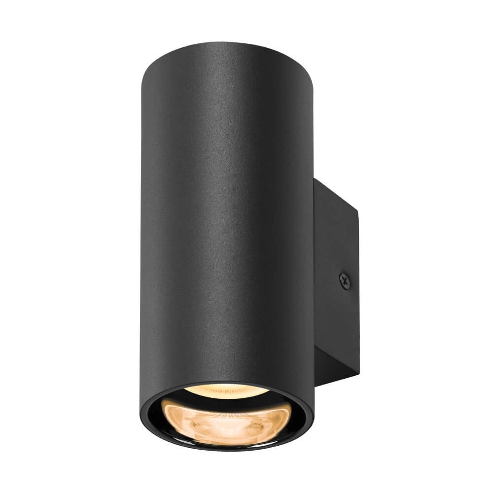 Black wall spotlight Asto Tube down - 1x GU10 SLV 4024163265997