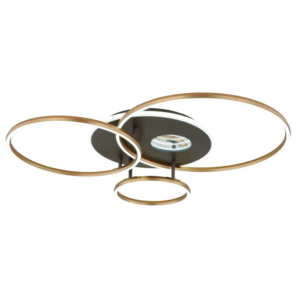 Modern ceiling lamp Invertina gold 90cm Globo 9007371572403