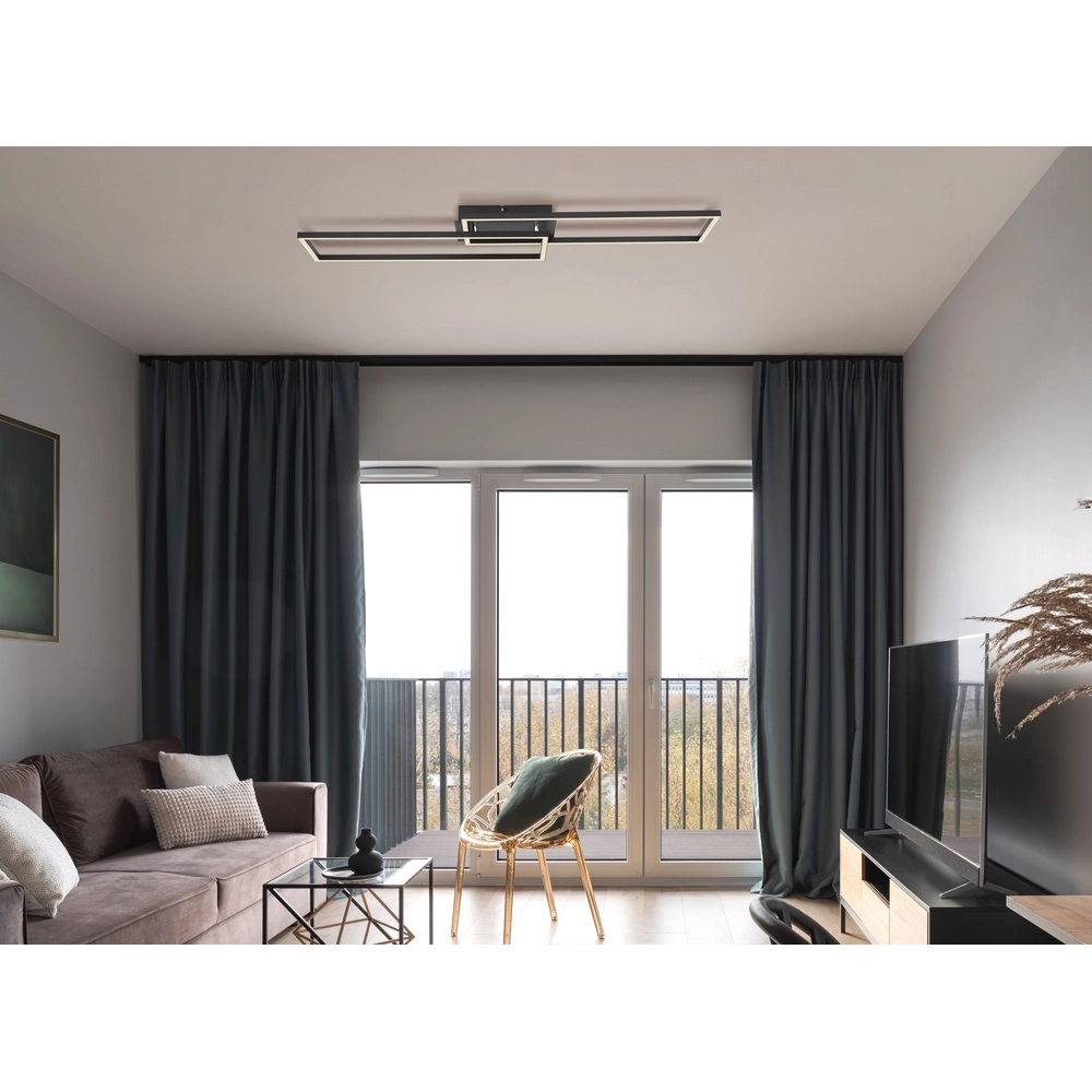 Black ceiling lamp Tatjana Design Globo 9007371418350