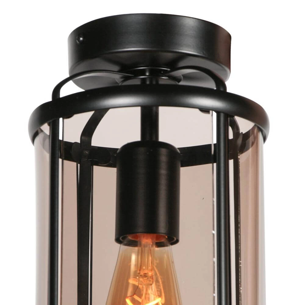 Classic ceiling lamp Pimpernel black Steinhauer 8712746174212