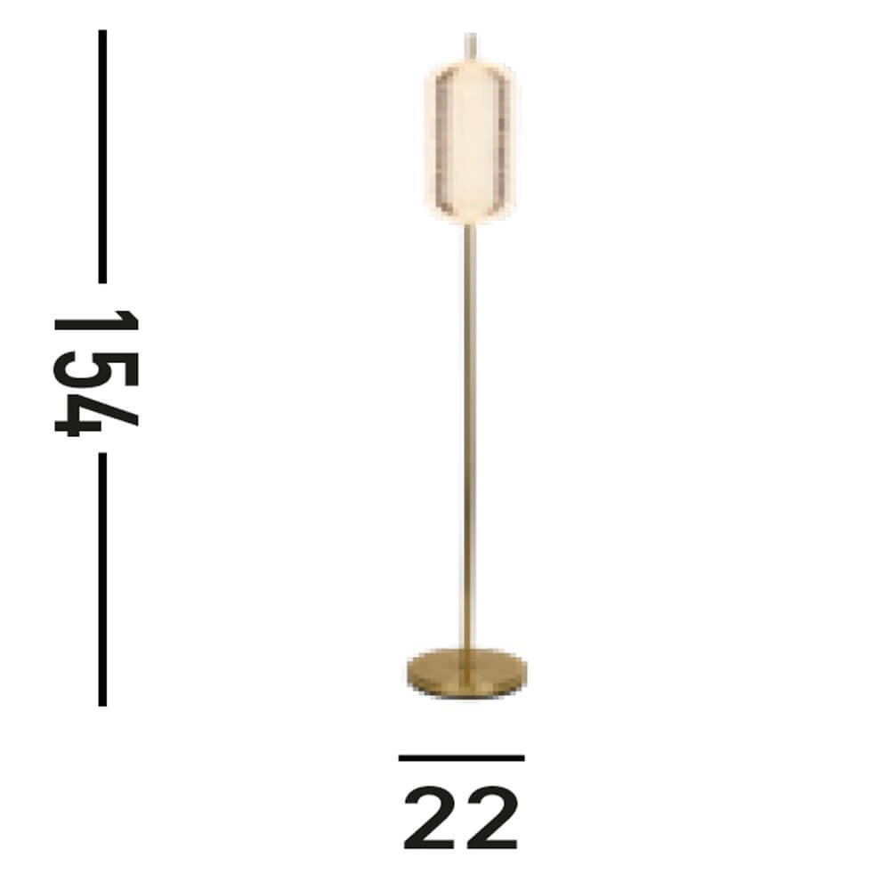 Floor lamp Capsule design Searchlight 5053423273174