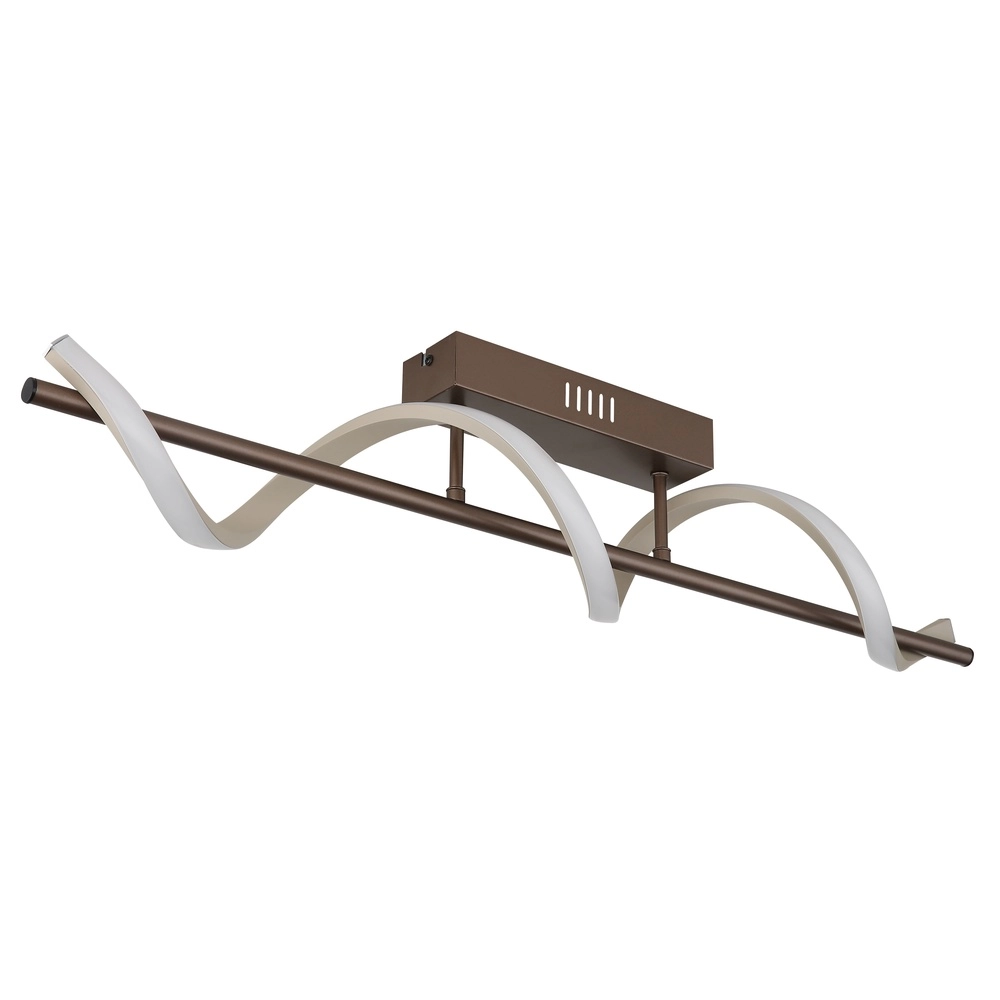 Ceiling lamp Spiro bronze with sand brown Globo 9007371584314
